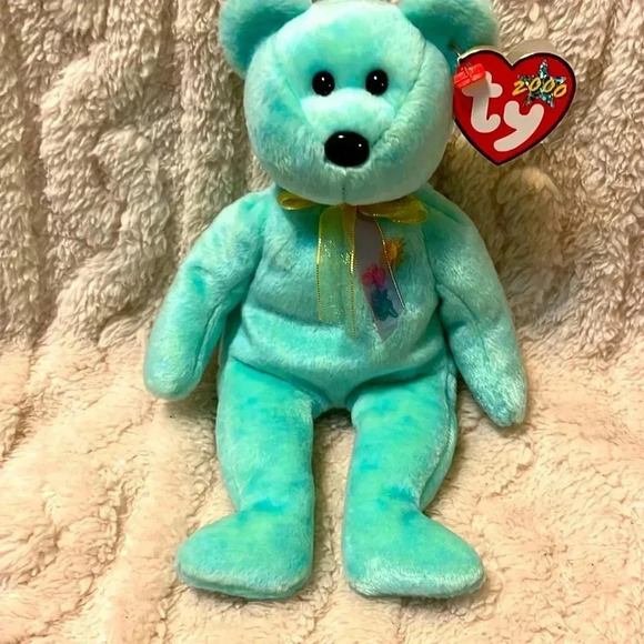 Ty Beanie Baby Ariel in memory Bear - Picture 1 of 5